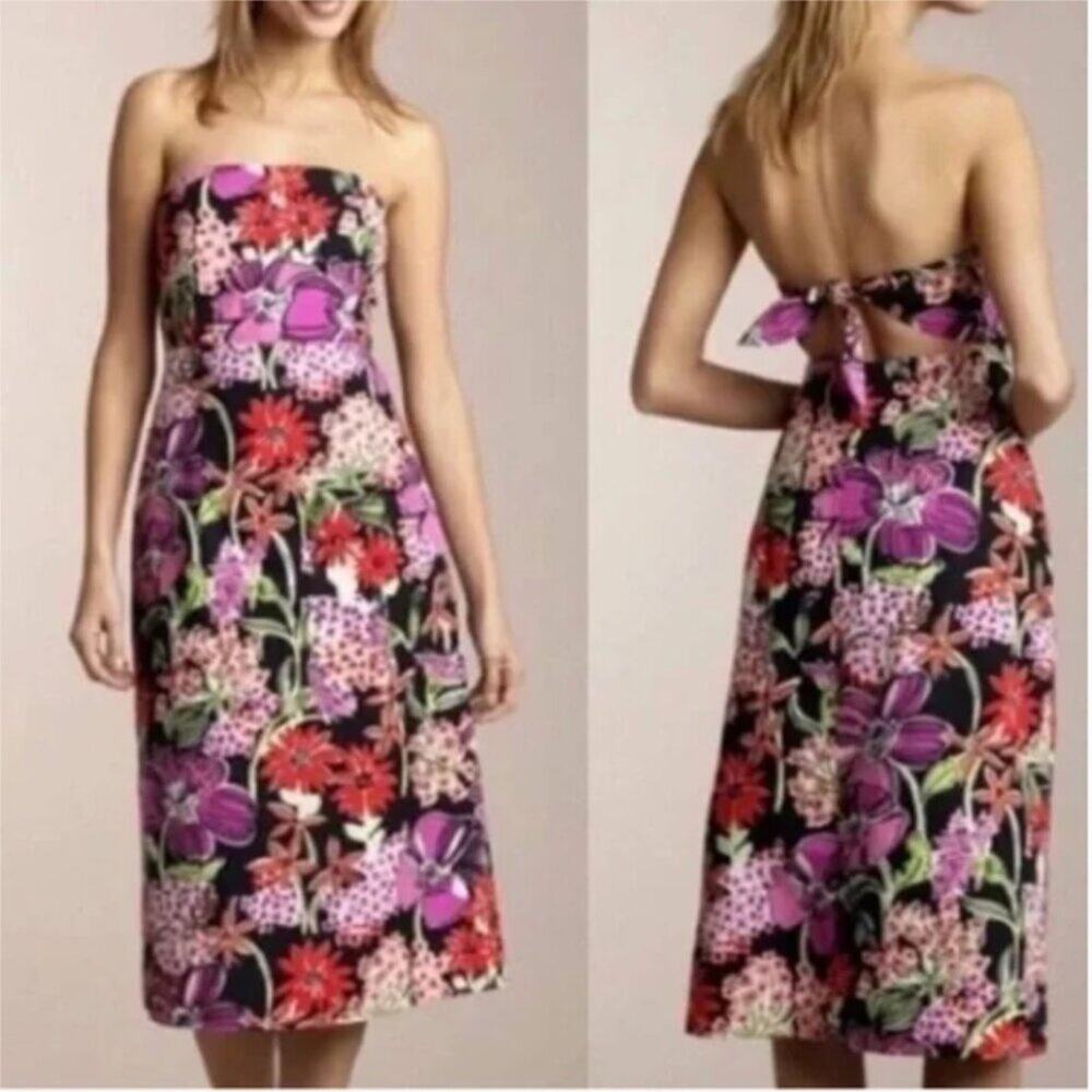 Lilly Pulitzer Women's Sabrina DressBlack Flower Market Size 8P - Picture 1 of 10